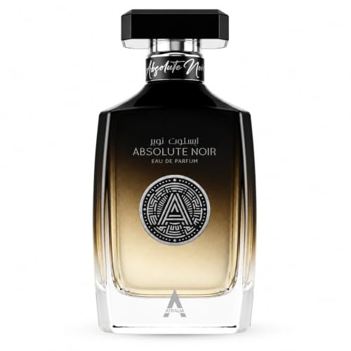 Atralia Absolute Noir Eau de Parfum dla mężczyzn, 100 ml, luksusowe i trwałe zapachy z nutami bergamotki, cytryny, grejpfruta i różowego pieprzu – najlepsza alternatywa dla Absolu Aventu