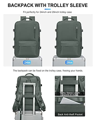 Mochila de viagem feminina, grande, Large - Expandable