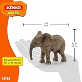 SCHLEICH WILD Life | Elefantenbaby 14763 | detailgetreue Tierfiguren | Zoo Spielzeug | tolles Geschenk für Jungen und Mädchen | Deko für Geburtstag | Spielfigur ab 3 Jahren | 7 x 4 x 6 cm