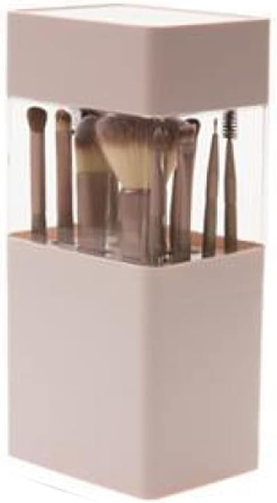 Visible Makeup Brush Tools Holder Organizer Travel Two Way Cut Cosmetic Pens Storage Cup Box(black-JoJo's Bizarre Adventure1)
