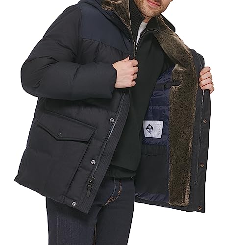 Image of Cole Haan Men's Quilted Flannel Packable Down Parka