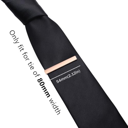 Image of HONEY BEAR 5cm /5.4cm /6cm Mens Tie Clip Bar for Normal Size Steel Business Wedding Gift 1.97 inch /2.12 inch /2.36 inch