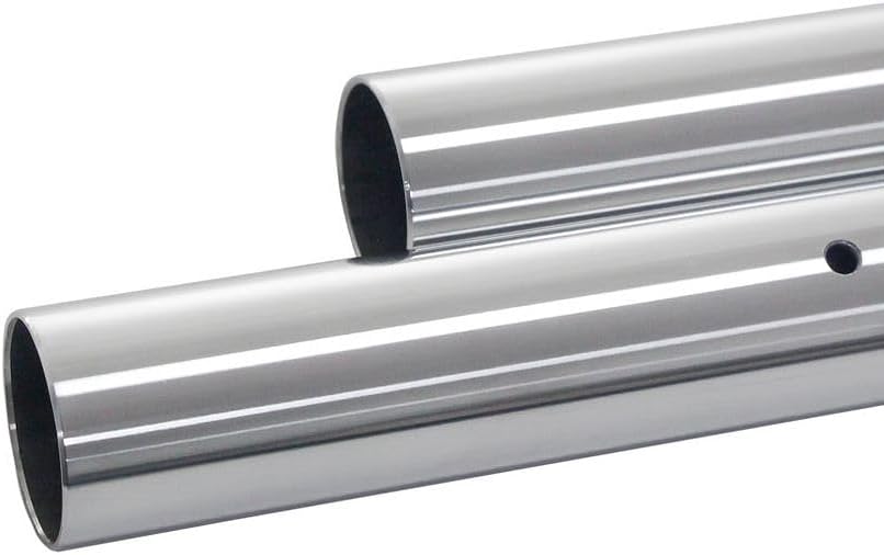 Motorcycle Front Inner Fork Tubes Shock Pipes Silver 1 Pair For Suzuki GSXR1000 2007 2008 43x531mm