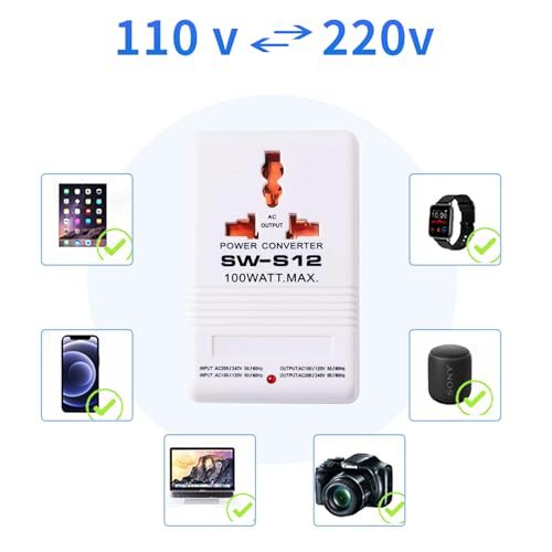 Autotron Voltage Converter 110V To 220V Step-Up & Step-Down Power Two-Way Conversion Voltage Converter Transformer For Travel thumb #6