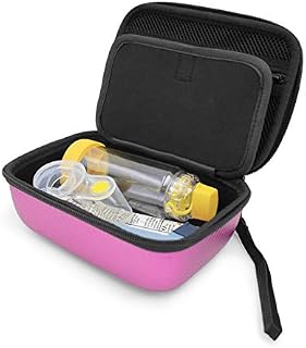 CASEMATIX Pink Travel Asthma Inhaler Case Medicine Bag Fits Inhaler Asthma Relief Asthmanefrin