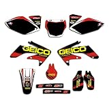 ENARUI Graphics kit Decals Stickers for 2004 2005 Honda CRF250R CRF 250 250R CRF250 and Free Custom Number