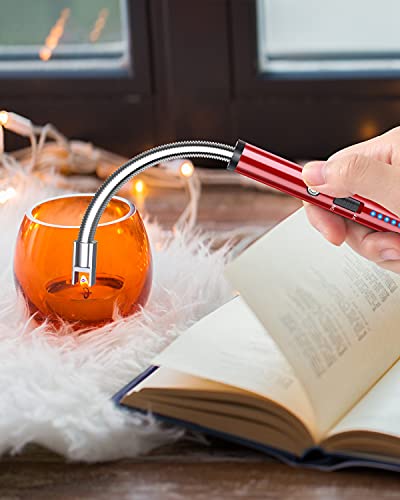 VEHHE Flexible-Neck Rechargeable Arc Lighter with Safety Lock — view 6