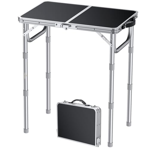 FUNYKICH Tavolo da Campeggio Pieghevole 58x40 cm,Tavolo da Picnic con
