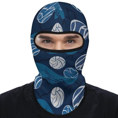 Balaclava para hombre, máscara para esquí y ciclismo, color azul, cubreboca y cuello para invierno miniatura 7