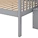 Harper & Bright Designs Twin Over Full Bunk Bed with Stairs, Wooden Bunk Bed Frame with Safety Guardrails and Wooden Slats Support, No Box Spring Needed, Grey