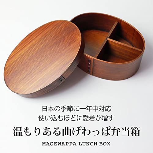 Miyoshi Cedar Bentwappa Lacquer Lunch Box