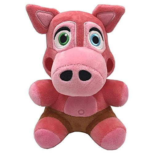 FNAF Pigpatch Plush 7" Sister Location - 5 Nights Freddys Plushies Nightmare Bonnie Glitchtrap Marionette Lolbit Springtrap - Funtime Golden Freddy Marionette Mangle Doll - FNAF Fans Birthday Gifts
