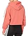 adidas Originals Women's Cropped Hoodie Sweatshirt, Trace Scarlet S18/White, L
