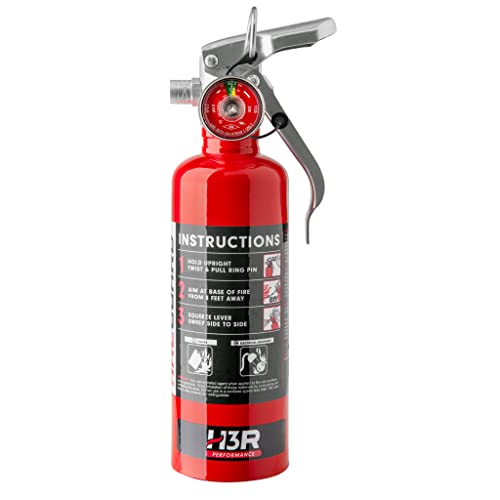 H3R Performance HalGuard Clean Agent Car Fire Extinguisher - 1.4 lb. Red (HG100R)