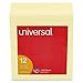 Universal 35672 Standard Self-Stick Notes, 3 x 5, Yellow, 100-Sheet, 12/Pack