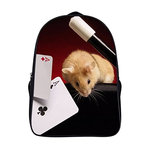 Sac à dos pour enfants adultes animal hamster de voyage travail et école maternelle léger 3D