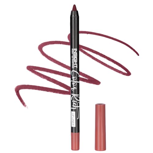 Image of INSIGHT Color Rich Lip Liner| Intense Pigment| Enriched with Jojoba Oil & Vitamin E| Defines, Shapes & Nourishes Lips | Long-Lasting |Turkish Rose -1.5g