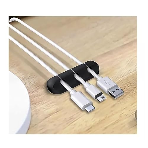 Organizador de Cabos e Fios de Mesa Silicone Auto Adesivo Para Cabos em Geral Celular Carregadores S