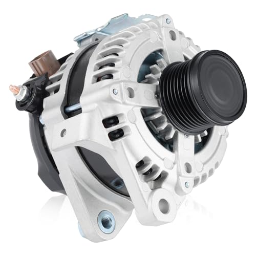 Farrme 11201 Car Alternators Fit for Toyota RAV4 2006-2008 L4 2.4L 2362cc Automotive Replacement Alternators 1042104790, 1042104791, 1042104792, 27060-28300, 11201N 100Amp Alternator 7-Groove Pulley