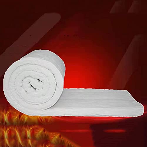 Qulaco Ceramic Fiber Insulating Blanket, High Temperature 2300F, Durable Lightweight Fiber Insulation Blanket Roll For Kilns Ovens Furnaces Forges Stoves,30Mm 0.61X5M #TOP4