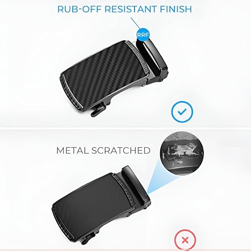 Image of Contacts Automatic Belt Buckles for Men - Ratchet Belt Strap Replacement or Custom Fit, Fits Waist 28-42 Inches - No Strap Included