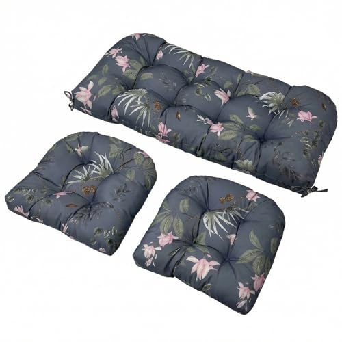 Waterproof 3-Piece Wicker Cushions