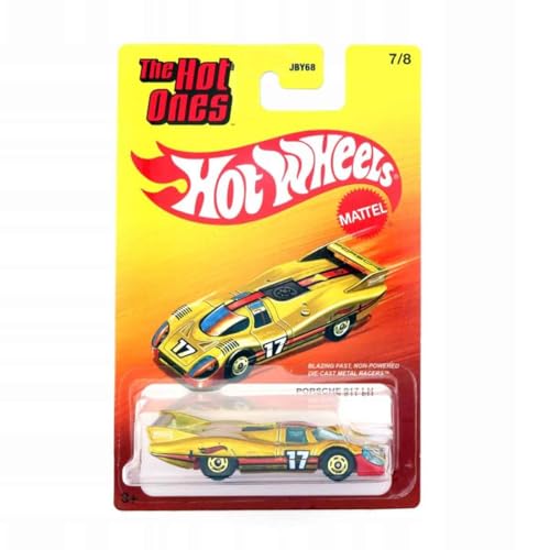 Hot Wheels Porsche 917 LH escala 1:64 dorado miniatura 1