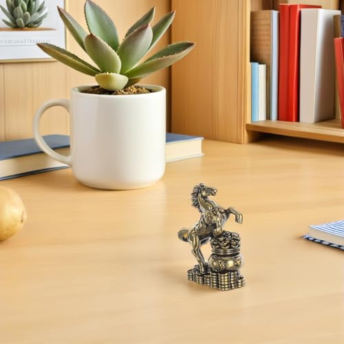 Figurines cheval du zodiaque en laiton pour harmoniser un intérieur encombré ou terne