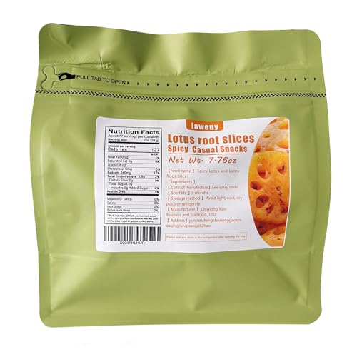 Spicy Lotus Root Slices 7.76oz Snack Snack Instant Spicy Crispy Lotus Root Slices Independent Packaging Vegetarian Spicy Lotus Root Slices
