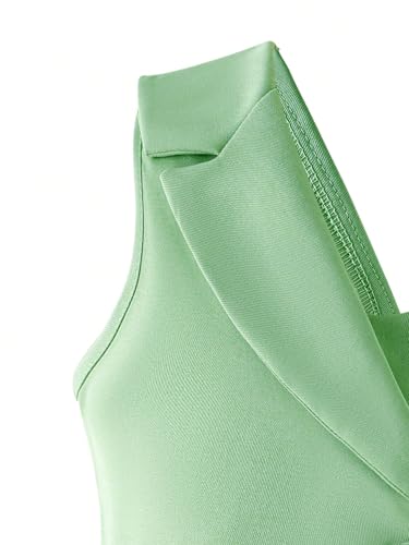 Image of Girls Pastel Green Co-Ord Set | Kids Summer Outfit | Stylish Sleeveless Top & Skirt Set for Girls | Party, Casual & Vacation Wear