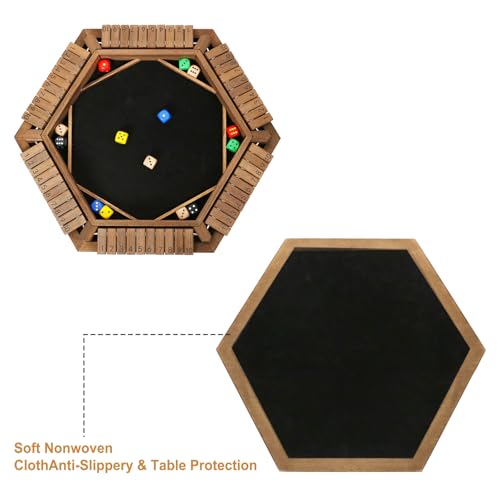 Juego Shut The Box de madera para 2-6 jugadores miniatura 3