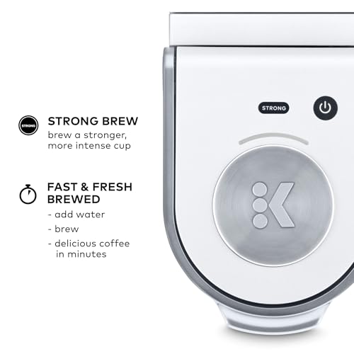 Keurig K-Mini Plus Single Serve K-Cup Pod Coffee Maker, with 6 to 12oz Brew Size, Stores up to 9 K-Cup Pods, Travel Mug Friendly, Matte White - image 5