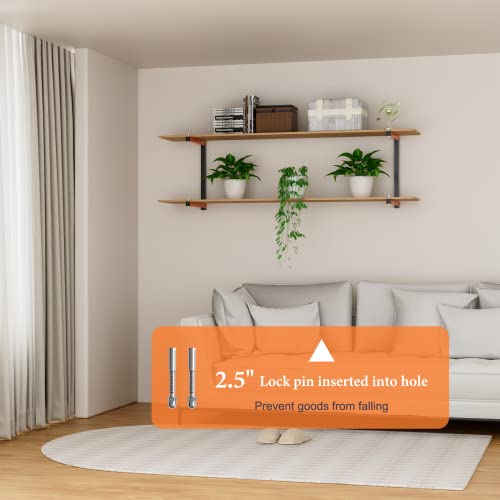 Acools Lumber Storage Rack, Lumber Rack Wall Mount, Heavy Duty Wood Storage Racks With 3-Level System, 360 Lb Durable Garage Wood Organizer, Orange Lumber Metal Racks For Indoor And Outdoor(2 Pack) #TOP4