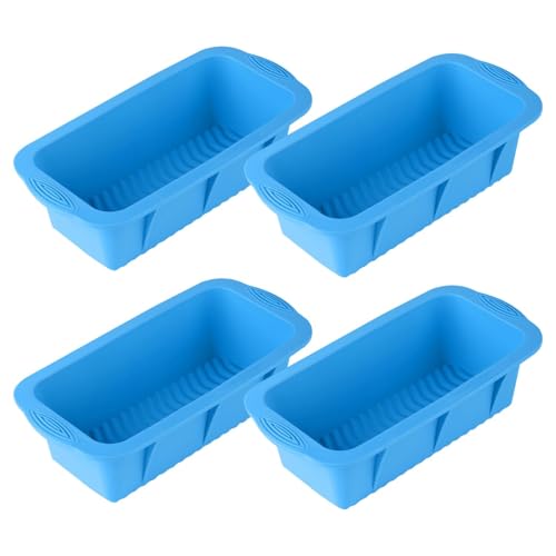 4PCS Large Ice Pieces Moulds Silicone-Reusable ,Making Ice Bath Large Ice Pieces Moulds Ice Bath Accessories Easy Release Silicone Trays for Ice Bath Cold Plunge Tub or Coolers(bule,Size:25.5*13*7cm)
