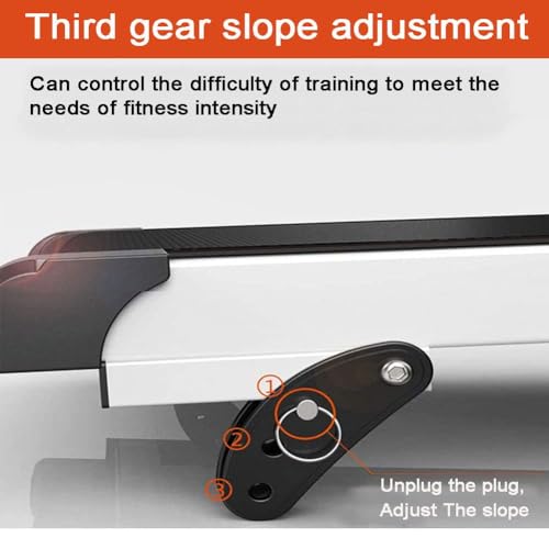 Image of Electric Rehabilitation Treadmill for Elderly | Folding Walking Machine with Safety Handrails and LED Display | Home Fitness Exercise Limb Recovery Indoor Training