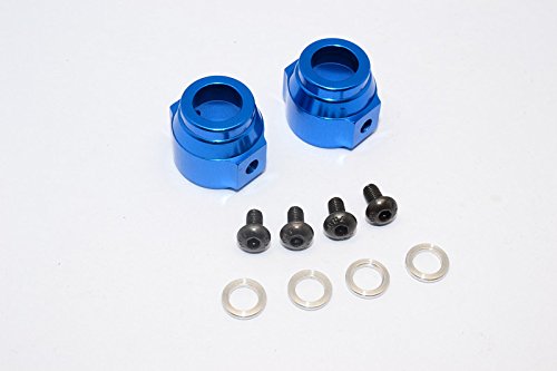 GPM For Vaterra K5 Blazer Ascender Upgrade Parts Aluminum Rear Hub Carrier - 1Pr Set Blue