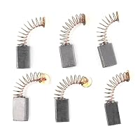 Kohlebürstenelemente für elektrische Bohrmaschinen, Winkelschleifer, Mischer, Haartrockner, Trimmer und andere Geräte mit konsistenter Betriebsleistung, 6 Stück – Ansicht 1