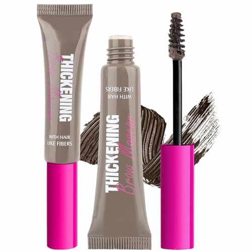 Waterproof & Smudgeproof Eyebrow Mascara Gel – Long-Lasting, Quick-Drying Brow Glue for Thickening & Styling, Professional Makeup for Bold, Defined Brows, Taupe