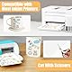 Selbstklebende Folien Bedrucken,20 Stück A4 Klebefolien Druckerpapier,Stickerpapier Papier Zum Bedrucke,Vinylfolie Inkjet Aufkleber Sticker,Aufkleber Selbstklebend für Tintenstrahldrucker Laserdrucker