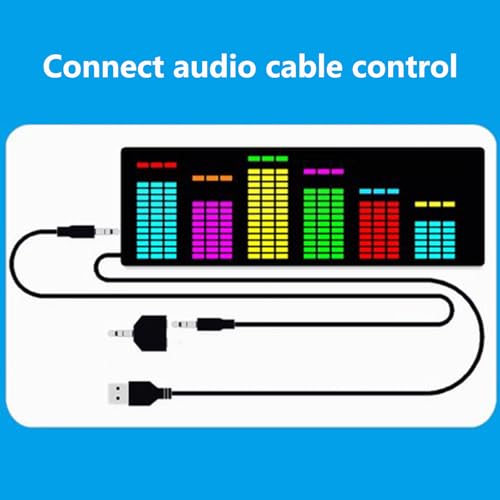 Pantalla de espectro musical con 1624 segmentos de ritmo y alimentación por USB 5