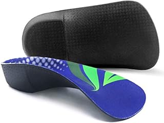FitFeet High Arch Support Insoles,3/4 Length Orthotic Foot Inserts for Over-Pronation Plantar Fasciitis Flat Feet Heel Pain Relief Shoe Inserts for Running Sports Men and Women, M