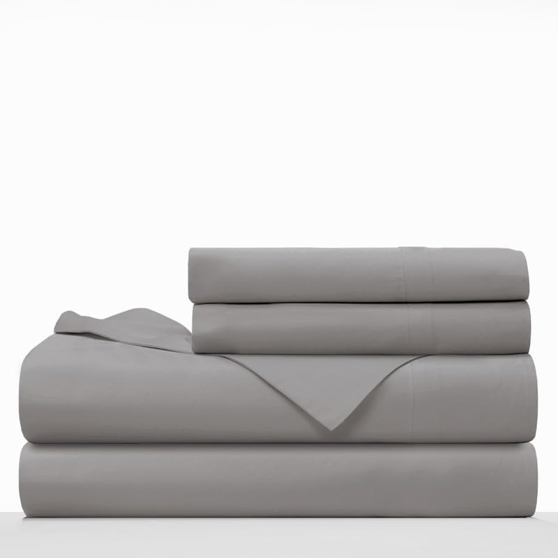 Farm To Home Dreamy Organic Cotton Sheet Set – 100% GOTS Certified Organic Cotton, 300 Thread Count Sateen Weave, Deep Pocket Sheets Fit 18” Mattresses – Soft, Breathable & Durable | Christmas Special