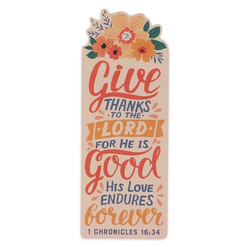 Christian Art Gifts Bookmark Women: Give Thanks to the Lord Bible Verse