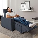 Poltrona Cadeira Do Papai E Mamãe Reclinável Retrátil Para Sala De Descanso Madri Grafite