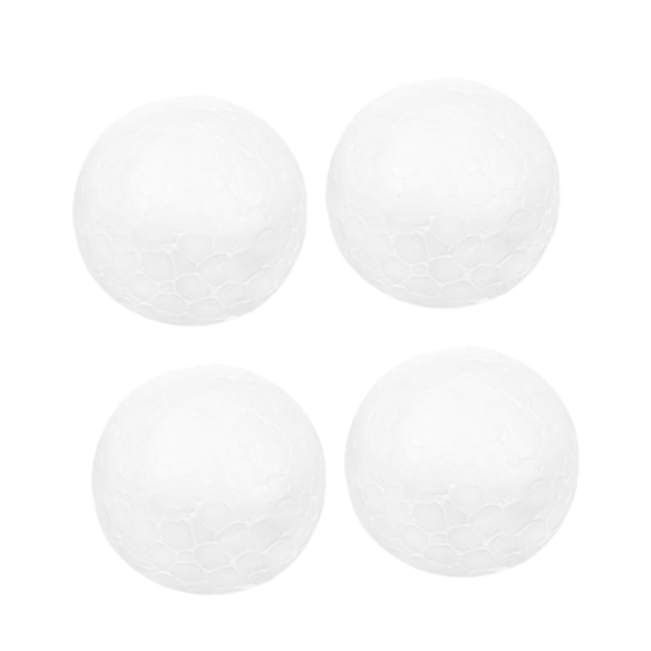 Sewroro Educational DIY Craft Balls 12pcs 10cm White Foam Balls for Boys and Projects