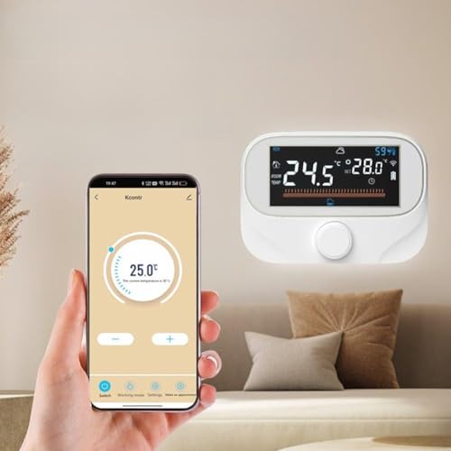 Thermostat de chaudière sans fil coupure électricité mémoire Tuya