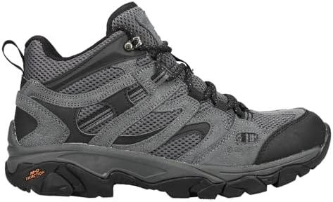 HI-TEC Ravus Mid Hiking Boots for Men, Lightweight Breathable Outdoor Trekking Shoes - Dark Grey, 8.5 Medium | Image 2