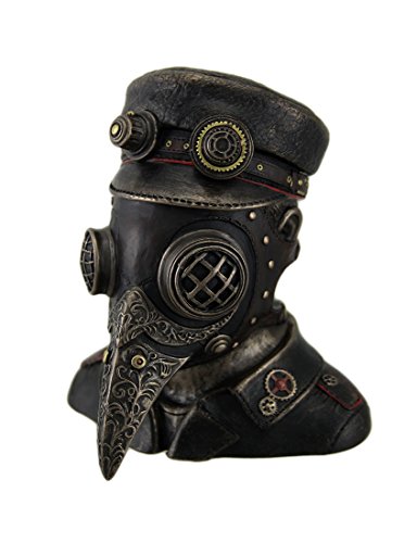 Steampunk Pest Doctor Antik Bronze-Finish Schmuckkästchen Cover