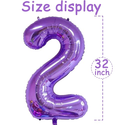 Image of 2026 Purple Foil Numbers Balloons, 32Inch Violet | Huge 2026 Balloons, Lavender Light Purple,For Birthday,Happy New Year Eve, Graduation, Christmas Decorations