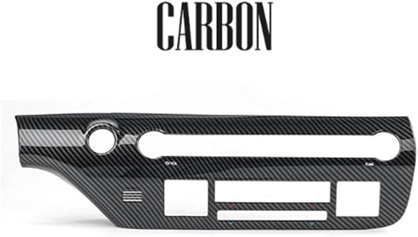 Cnaurda Carbon Fiber Pattern Style ABS Car AC Climate Control Panel Cover Central Control A/C Air Conditioning Switch Panel Cover Compatible with Kona SX2 2024 Accessories…